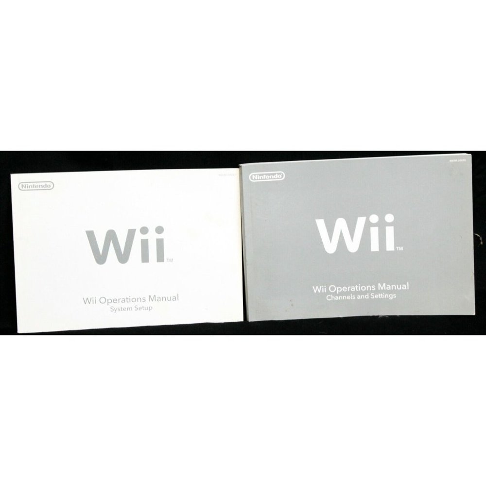 Nintendo Wii Operations Manual Channels & Settings and System Setup Booklets